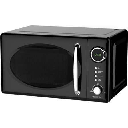 Champion Mikroaaltouuni Retro 20 litraa, 700W musta