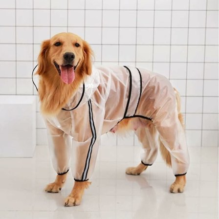 Hund Poncho med Huva, Hund Regnrock Med Huva, Hund Regnrock Med Huva, Vattentäta Regnrockar För Hundar Jacka, Hund Regnrock
