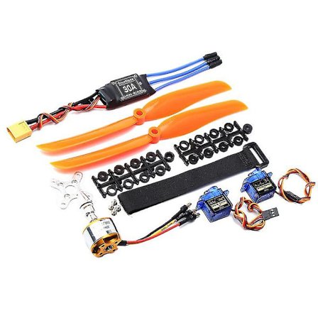 1400kv børsteløs motor 30a Esc Xt60 stik Sg90 9g mini servo 8060 propel til Rc fastvinge fly