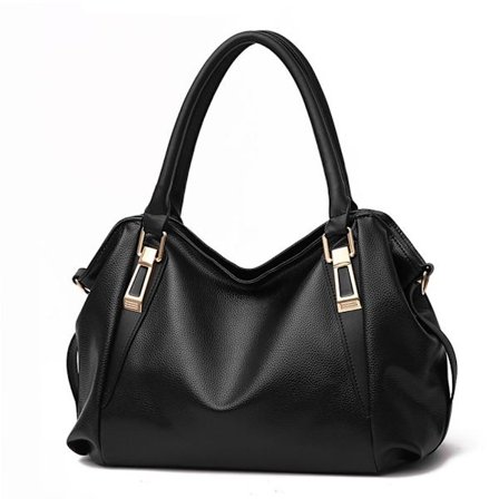 Damehåndveske Messenger Bag, Dame Stor Kapasitet Myk Kunstlær Topphåndtak Skulder Vesker Cross-body Vesker-Xin