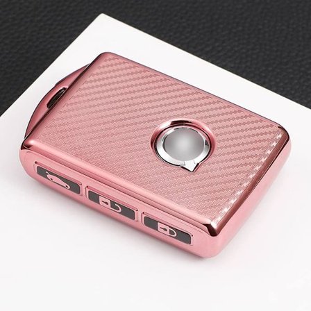 Rosa bilnøglebeskyttelse til Volvo XC40 XC60 XC90