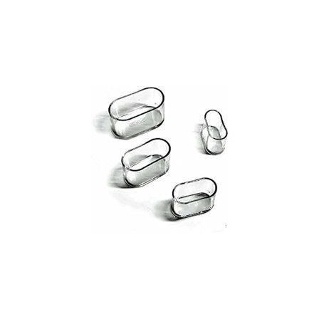 Tuolin jalan suojukset, soikeat silikoniset huonekalujen jalkojen pehmusteet pöydän suojukset lattian naarmuilta, 8-24 kpl - Läpinäkyvä/24 kpl 15X30 