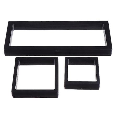 3 kpl läpinäkyvää korunäyttötelinettä kaulakoruteline korukotelo (ei pohjaa)