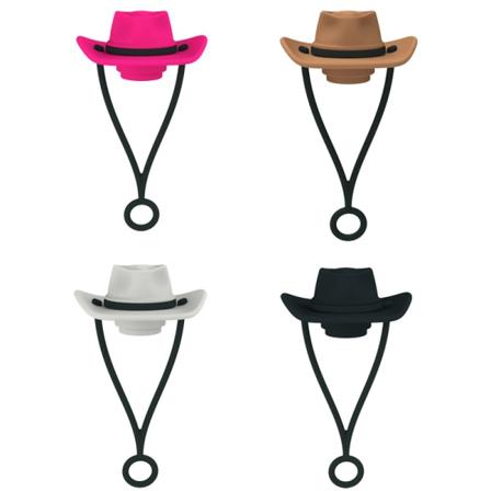 Silikon cowboyhatt stråhette e lue form strå topper Gjenbrukbar A6