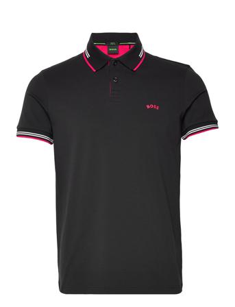Paul Curved Polos Short-sleeved Sort BOSS