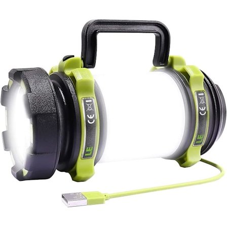 Led campingljus, uppladdningsbar 2600 mah campinglykta, kraftfull ledlampa med 6 lägen, USB