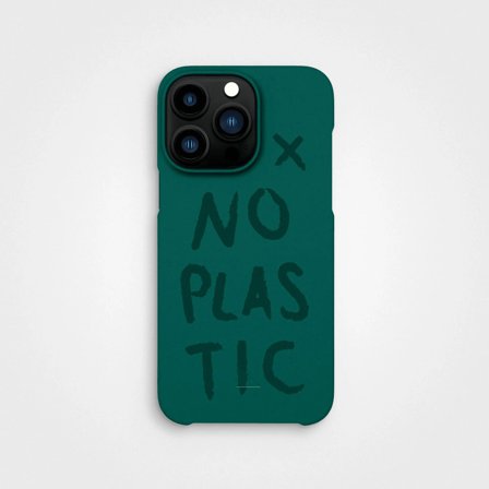 No Plastic Mobile Case Ultramarine Green, Made From Plants | agood company, iPhone 14 Pro Max