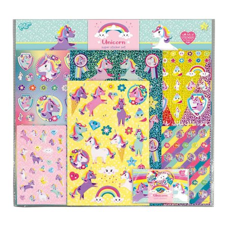 Unicorn 300 st klistermärken klistermärke enhörning