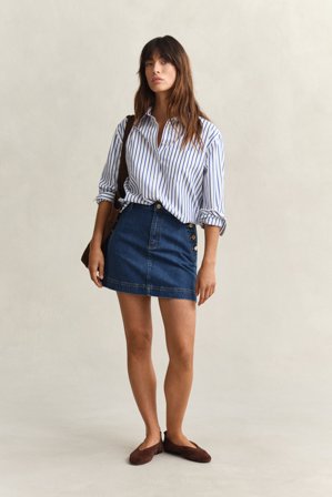 GANT Damen Jeans-Minirock (38) Blau