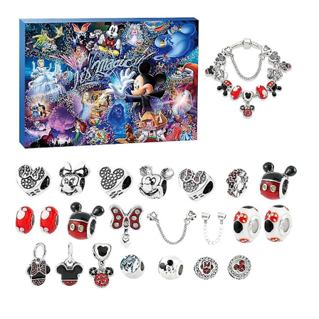 Anime Disney Lilo & Stitch Legering Charm Tilbehør Julekalender Armbånd Halskjede Pynt DIY Smykker Nedtelling Kalender-LZ2 A