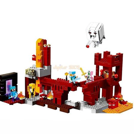 Building Blocks The Nether Fortress Model Bricks Sets Gifts Toys For Children Kids Boys Girls Wood
