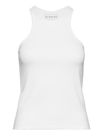 Rosa Rib Tank White Blanche