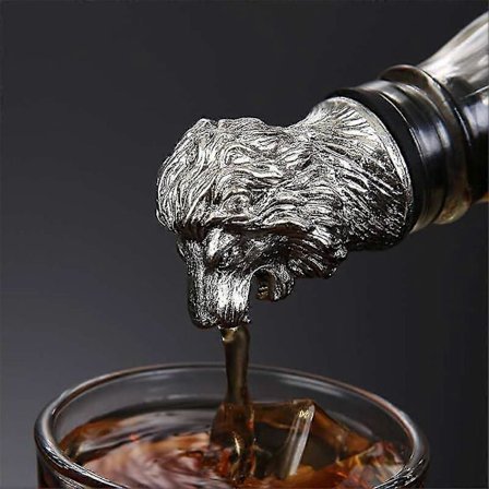 Zinklegering Hjort Elg Vin Hælder Prop til Bar, Restaurant, Olie & Eddike Brug