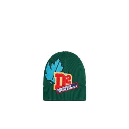 Dsquared2, Beanies Groen, Heren, Maat:ONE Size