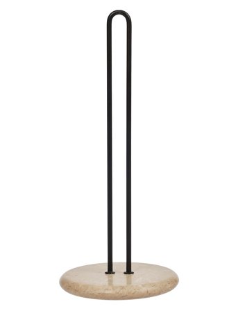 OYOY Living Design Savi Marble Paper Towel Holder - Beige - Ø14X32CM