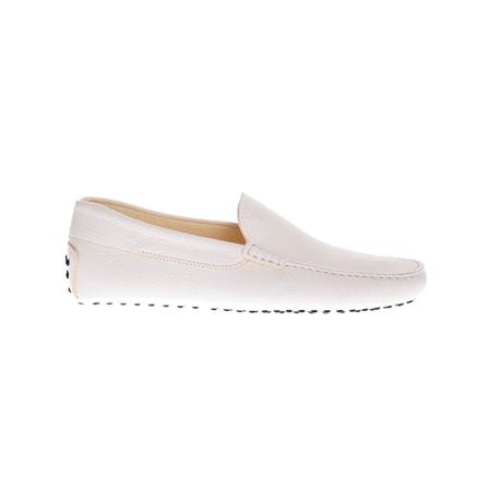 Tod's Gomini Pantofola - Smooth and very flexible moccasins vit, Herr Loafers, Herr, Storlek: 40 EU