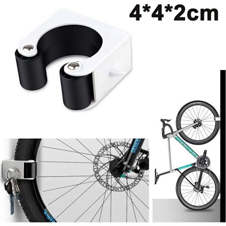 Cykelparkeringsspænde MTB Vægbeslag Racercykel Vertikal Opbevaringsholder Klemme Cykelholder Spænder MTB Cykel, Sort
