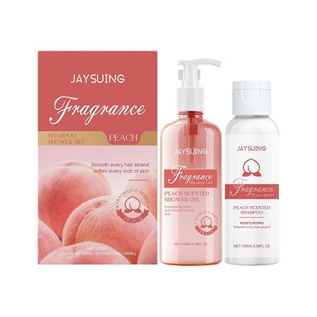 Jaysuing White Peach Lady Doft Schampo Badset Fräsch Doft White Peach Doft Tvätt Vård Set