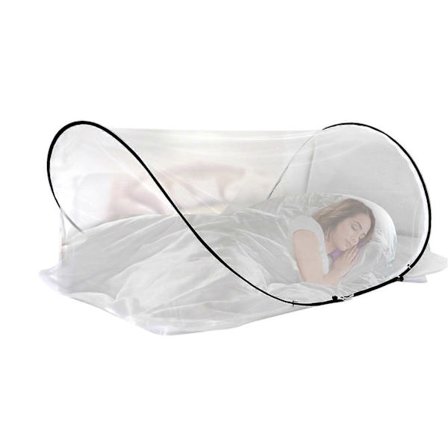 Gratis installasjon sammenleggbart myggnett pustende seng myggtelt lett bærbar netting