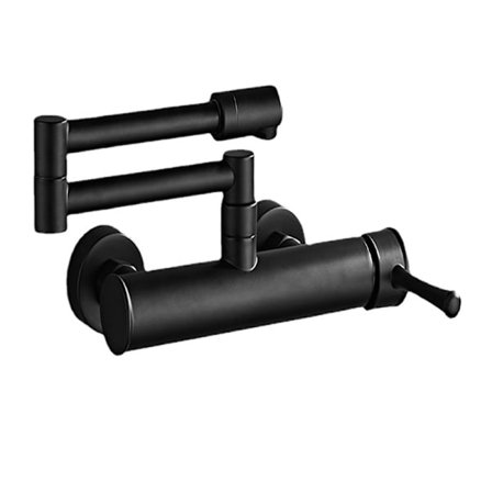 Vægmonteret køkkenhane, sammenklappelig teleskopisk