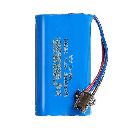 18650 Lithium Batteri 7.4v Sm-stik 3000mah Legetøjsfjernbetjening Elektrisk Vandbombe Genopladeligt Batteri