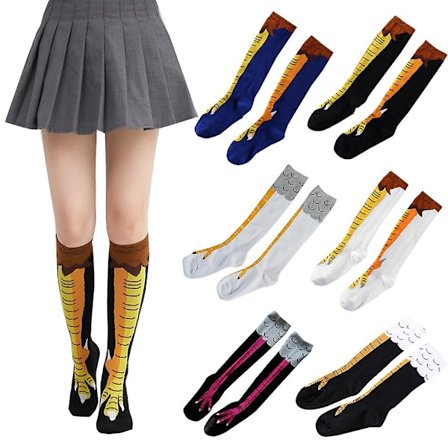 Dam Galen Rolig Kycklingben Kackel Nyhet Knähöga Strumpor