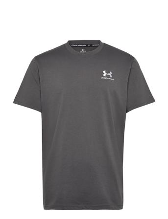 Ua Logo Emb Heavyweight Ss T-shirts Short-sleeved Grå Under Armour