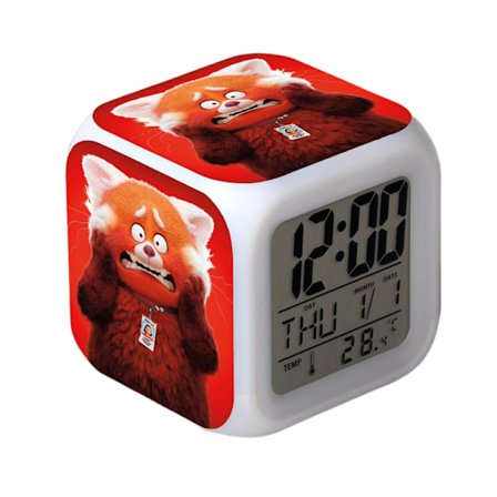 Wekity Ungdom Metamorfose Vekkerklokke One Piece LED Kvadratklokke Digital Vekkerklokke med Tid, Temperatur, Alarm, Dato