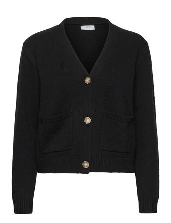 Wool Cardigan Black Enkel Studio