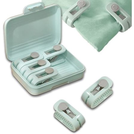 6 stk dyne klips, sengeklips, nålfri dynetrekk klips, anti-bevegelse seng Crday gave