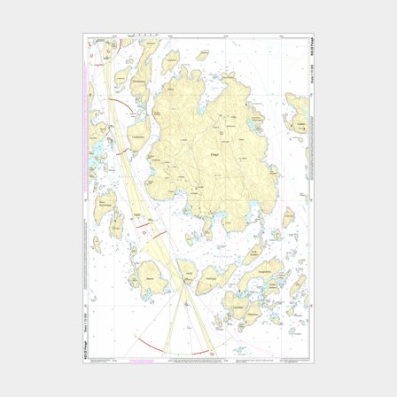 Carta especial Hydrographica 622-22 Fångö, A2 sem dobra (plano)