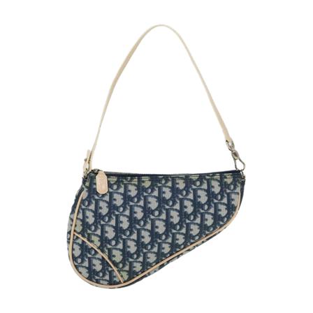 Dior Vintage Clutches Blå, Dame Vintage Tasker, Størrelse: ONE Size