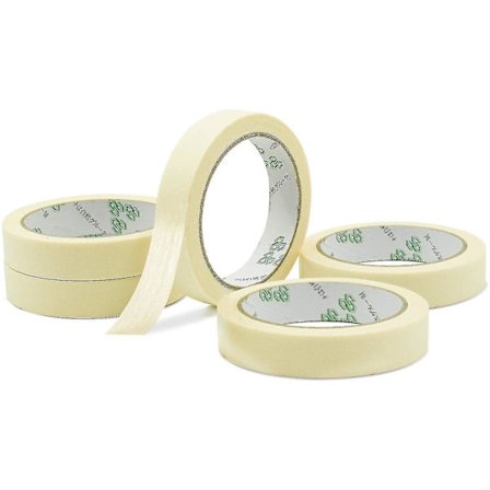 [5 Rolls] Masking Tape - 20mm20m - Accessory Tools For Decorating, Labeling, Painting - White
