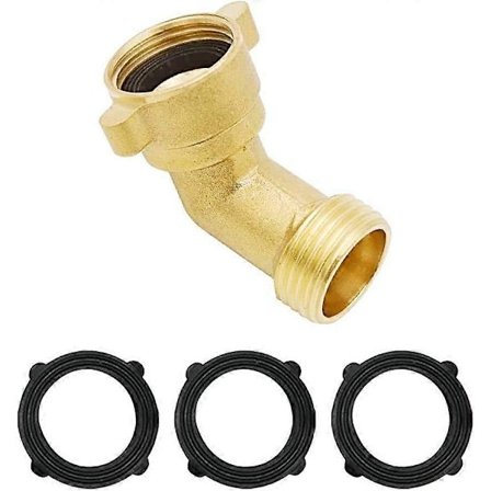 Vinkel Trädgårdsslang Koppling Snabb Vridbar Anslutningsadapter Massiv Mässing Mässing QPA
