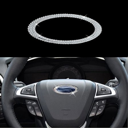 Bling-rattskylslogotyper kompatibla med Ford, DIY-diamant