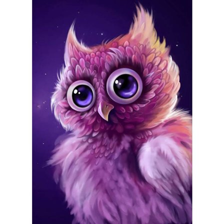 DIY 5D Diamantmålningssats Uggla Full Diamantmålning och Diamant