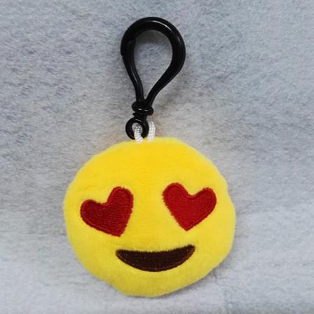 Emoticon-avainperä 6cm * 2cm, 5-osainen setti hymiöavainperiä lapsille
