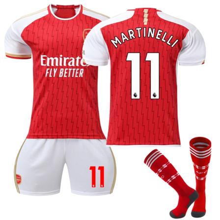 23-24 Arsenal hjemmefotballskjorte for barn no - Perfet 11 MARTINELLI 10-11 years