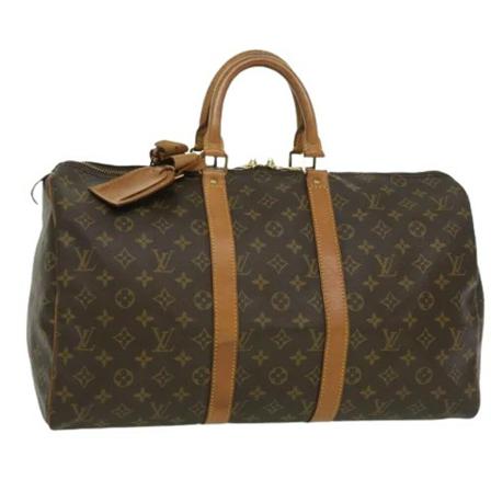 Louis Vuitton Vintage, Pre-owned Canvas travel-bags Bruin, Dames, Maat:ONE Size,leer