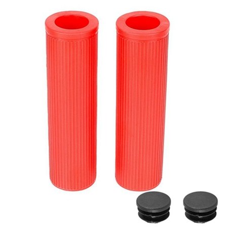 Universal Cykelstyr 22mm Indvendig Diameter Styrbetræk Gennem Hul med Prop Silikon Styrbetræk