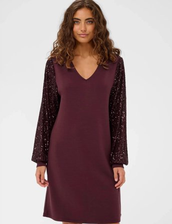 Culture Cuchabrina Sequins Dress - Burgundy - M