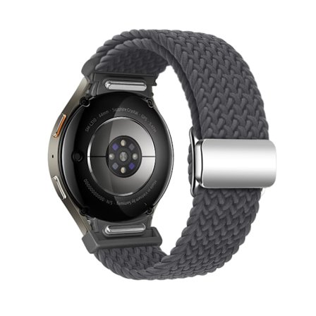 Space Grey Nylon Watch Strap för Samsung Watch 7