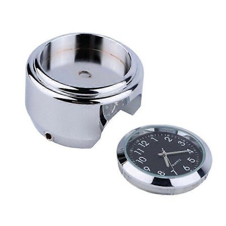 Universaali 7/8" Moottoripyörän Kello Moottoripyörän Ohjaustangon Kello Lämpömittari Kellot Vedenpitävä Kello Fg (FMY)