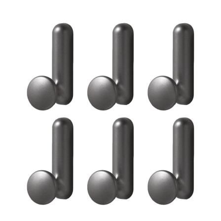 6 Stk Vægkroge Aluminiumslegeringskroge Nøglekroge