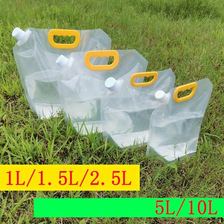 2,5L ulkokäyttöön Kannettava vesipussi muovinen kokoontaitettava astia