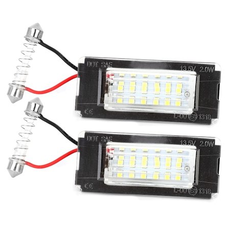 1 Pari 12V 18 SMD LED-rekisterikilven valot Sopii MINI Cooper R56 R57 R58 R59 2006-2014
