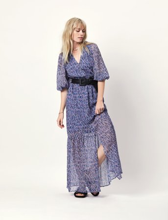 Dante6 D6Peony Maxi Print Dress - Blue - 36