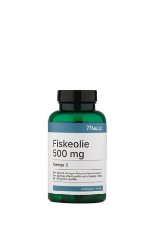 Mezina Fiskeolie Omega 3 500 mg 180 stk, Helse & Madvarer, Andre Kosttilskudsolier, Omega Kombinationer