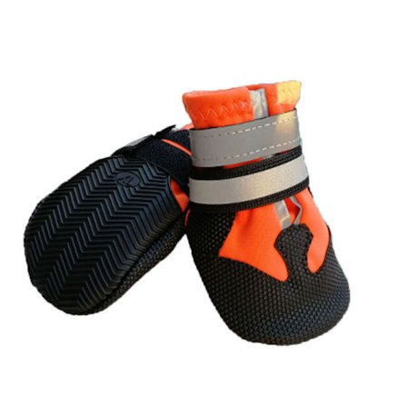 Pet Dog Shoes Höst Vinter Utomhus Skor Orange S