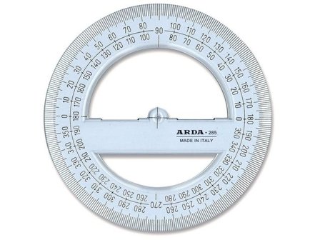 ARDA Gradskiva cirkel diameter 12cm - Lyreco - Skola och förskola - Pennor och tillbehör - Linjaler och gradskivor